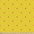 thumbnail image 1 of Ambesonne Retro Fabric by the Yard Upholstery, Vibrant Polka Dotted Design, 3 Yards, Earth Yellow Vermilion, 1 of 5