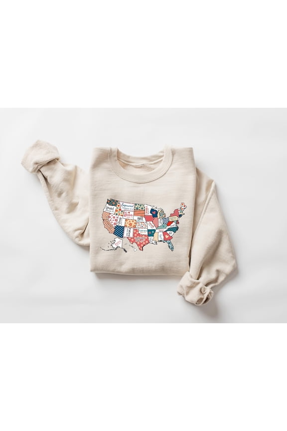 Retro Usa Map Tshirt, 4Th Of July Shirt, America Map Tshirt, United States Shirt, Usa Shirt For 4 Of July, Independence Day Shirt, Usa Tee