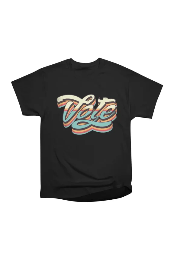 Retro VOTE T-Shirt Tee Gift For Him Merch For Her Apparel For Friend
