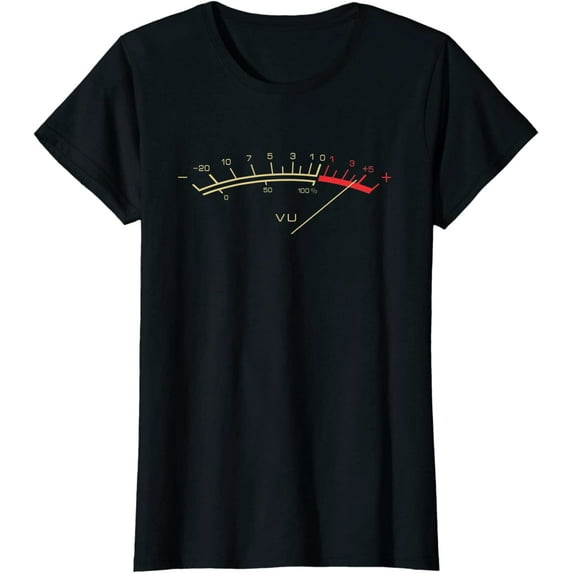 Retro VU Meter Vintage Stereo Music Lover Gift T-Shirt