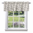 thumbnail image 1 of Retro Valance Curtain for Windows Nature Tree Branches Texture Colored Birds Rustic Linen Rod Pocket Curtain Valances Short Window Treatments Panels for Kitchen Bathroom Laundry Basement 60 x 14 Inch, 1 of 9