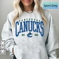 thumbnail image 1 of Retro Vancouver Hockey Sweatshirt, Vintage Graphic Canucks Tee, Hockey Gift For Fan, 1 of 5
