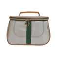 thumbnail image 1 of Cosmetic Bag for Travel Large Capacity Retro Vanity Organizer Transparent Portable Storage Women Cosmetic Travel Toiletry Bag for Ladies, 1 of 4