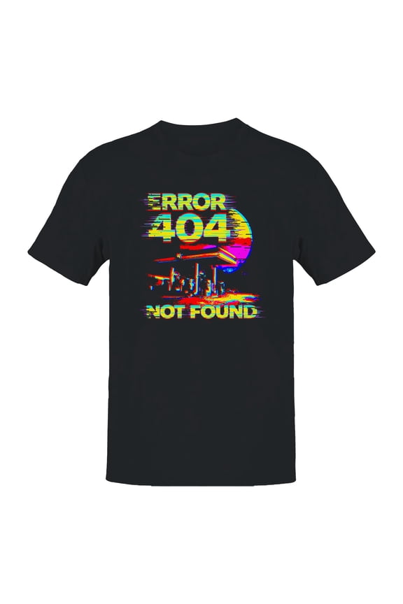 Retro Vaporwave Error 404 Aesthetic Men's T-shirt