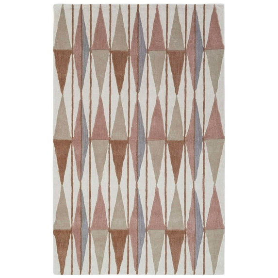 Retro Verve Area Rug, Rust - 6'x9'