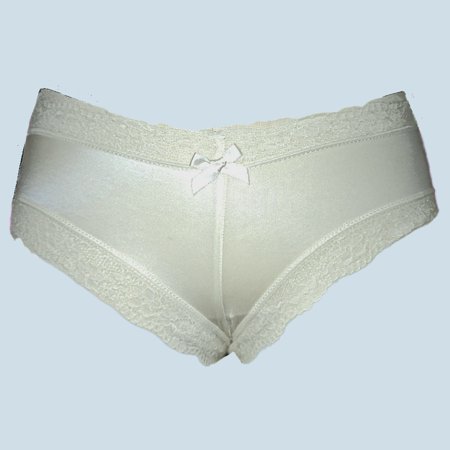 Retro Victoria's Secret Bridal Strappy Cheeky Panties - Ladies Small - White