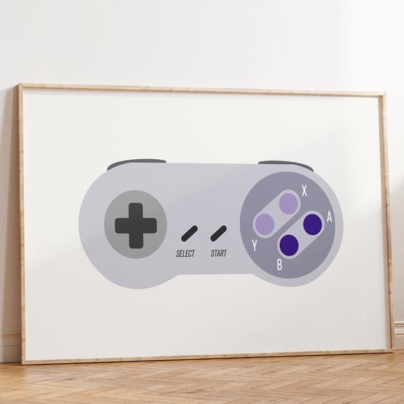Retro Video Game Controller Gaming Son Poster