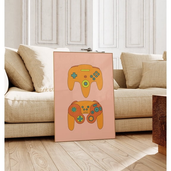 Retro Video Game Decor Gaming Art 90s Art Prints Video Game Prints Gift for Gamer Y2k Decor Video Game Art Prints