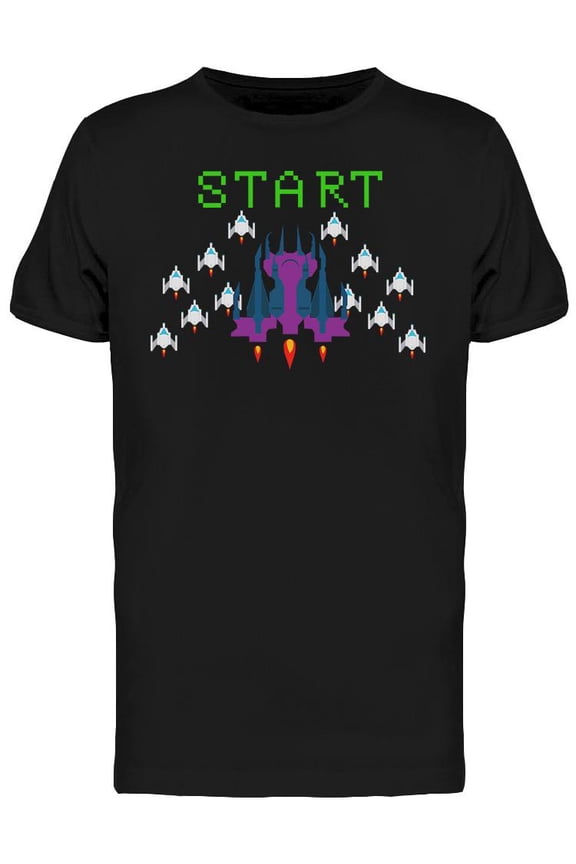 Retro Video Game T-Shirt Men -Image by Shutterstock, Male x-Large