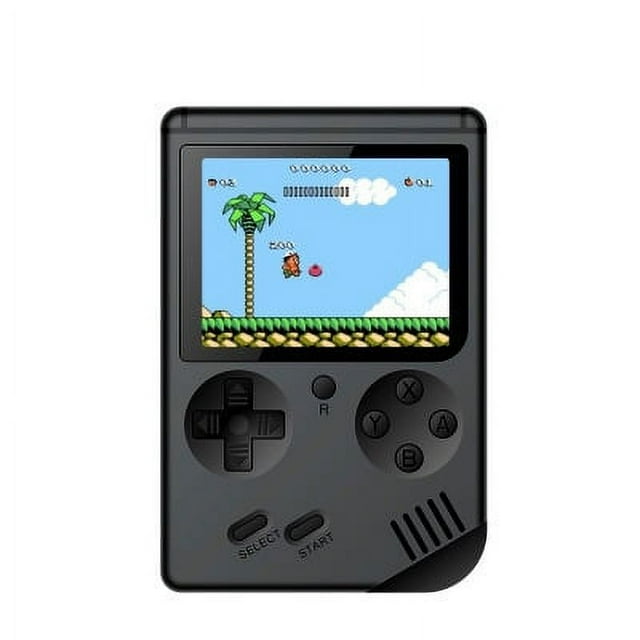 Retro Video Game Upgraded Rs6A TwoPlayer Handheld Game Console Black