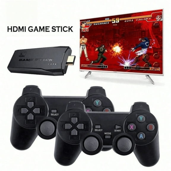 Retro Video Play Machine, Retro Controllers,Nostalgia Stick Play,Plug and Play Video Play Stick Built in 20000+ Plays,Controllers with Dual 2.4G Wireless Controllers(64G)