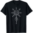 thumbnail image 1 of Retro Viking Symbol Compass Vegvisir Nordic Rune Celtic T-Shirt, 1 of 5