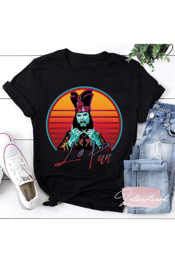 Retro Villain Lo Pan Graphic Tee Vintage Style Martial Arts T Shirt,for unisex up to 5XL