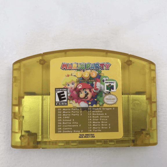Retro Vintage 18-in-1 Multi-Genre Game Collection Cartridge, NTSC US Region Brand New Unbranded Game Card