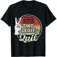 thumbnail image 1 of Retro Vintage 2nd Birthday Hip Hop Theme Two Legit To Quit T-Shirt, 1 of 4
