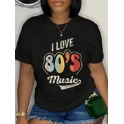 Retro Vintage 80s Music Shirt I Love 80s Music 80s Bands T-Shirt
