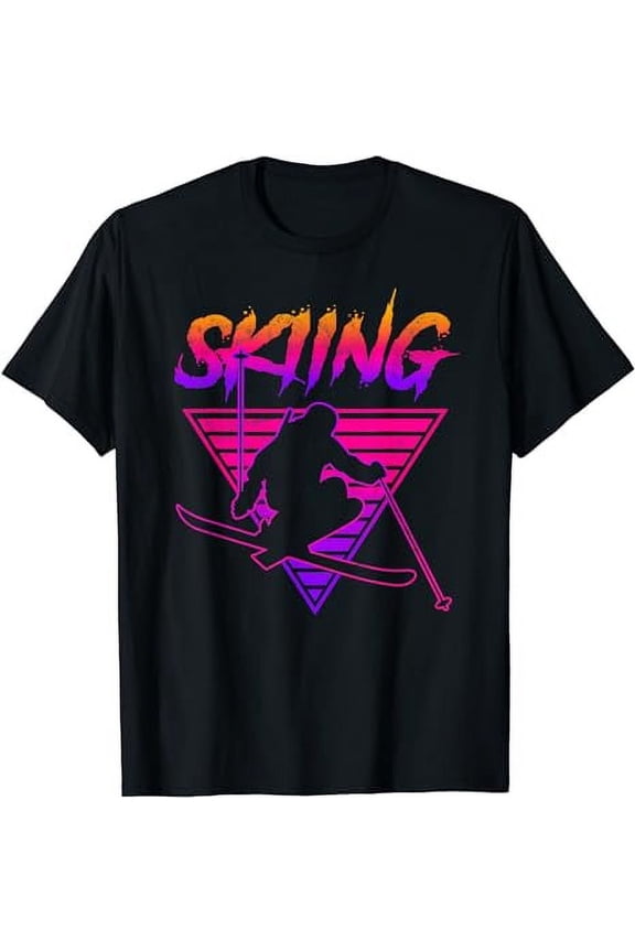 Retro Vintage 80s Ski Skiing T-Shirt