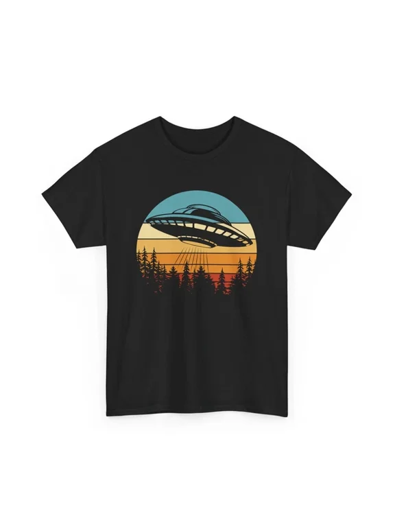 Retro Vintage Alien Adventure Tee, Ufo Themed T-Shirt S-5XL, Space Sci-Fi Vibe