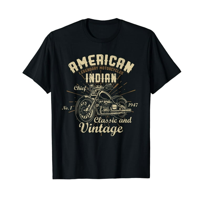 Vintage American Motorcycle Indian Old Bikers Shirt Vintage American Motorcycle Indian Old Bikers Shirt