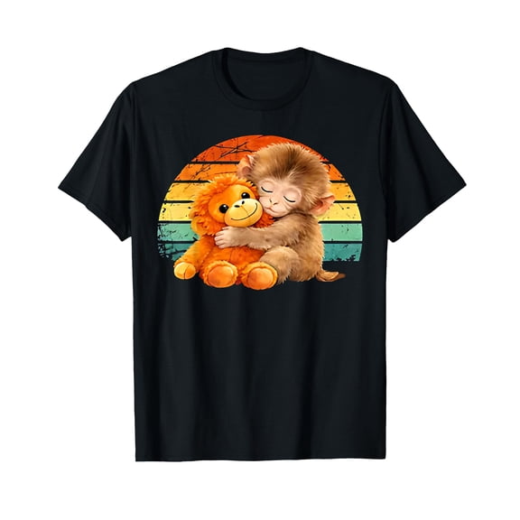 Retro Vintage Baby Monkey Punch T-Shirt