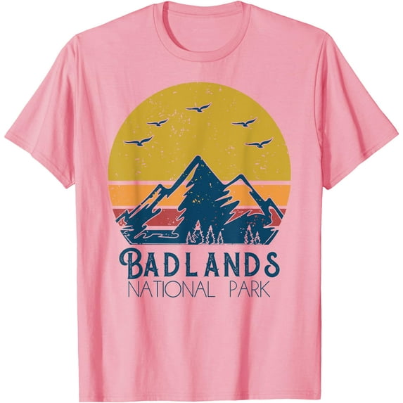 Retro Vintage Badlands National Park South Dakota Gift Unisex T-Shirt for Men Women Kids Toddler