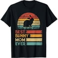 thumbnail image 1 of Retro Vintage Best Bunny Mom Ever Shirts Animals Lover T-Shirt, 1 of 4