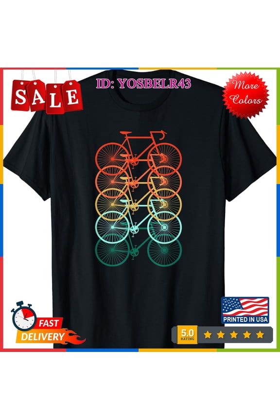 Retro Vintage Bicycle Cycling Two Wheeler Velocity Road Cycle Racing T-Shirt