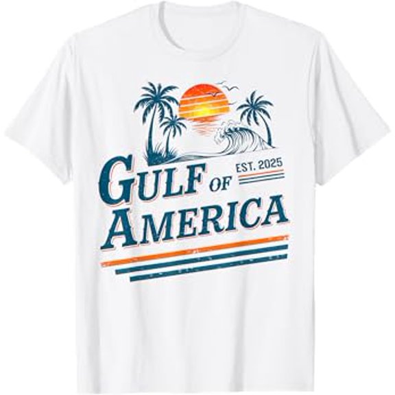 Retro Vintage Birthday Gifts Gulf Of Us America American Gifts Vintage T-Shirt Unisex S To 5XL