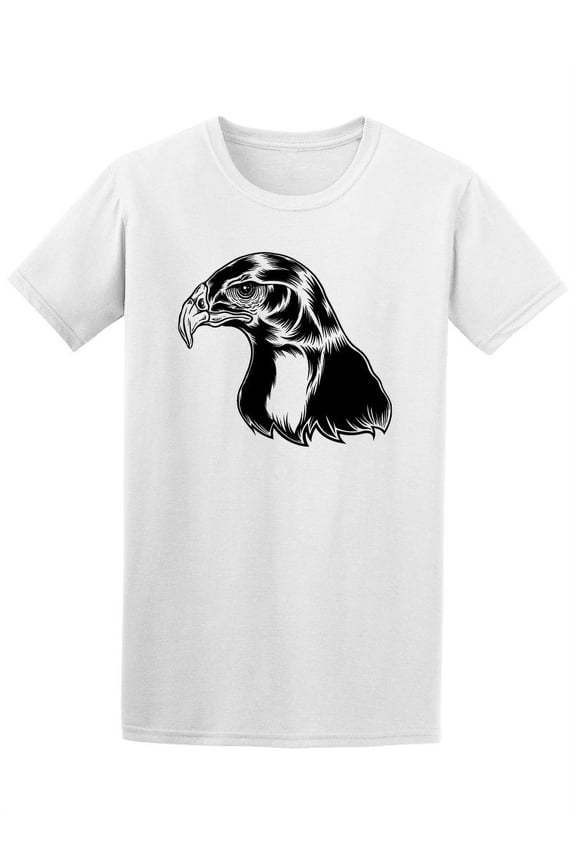 Retro Vintage Black Hawk Sketch Tee Men's -Image by Shutterstock