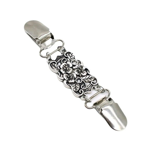 Retro Vintage Brooch Pin Shirt Dress Cinch Back Sweater Clip Clasp Cardigan O3K9