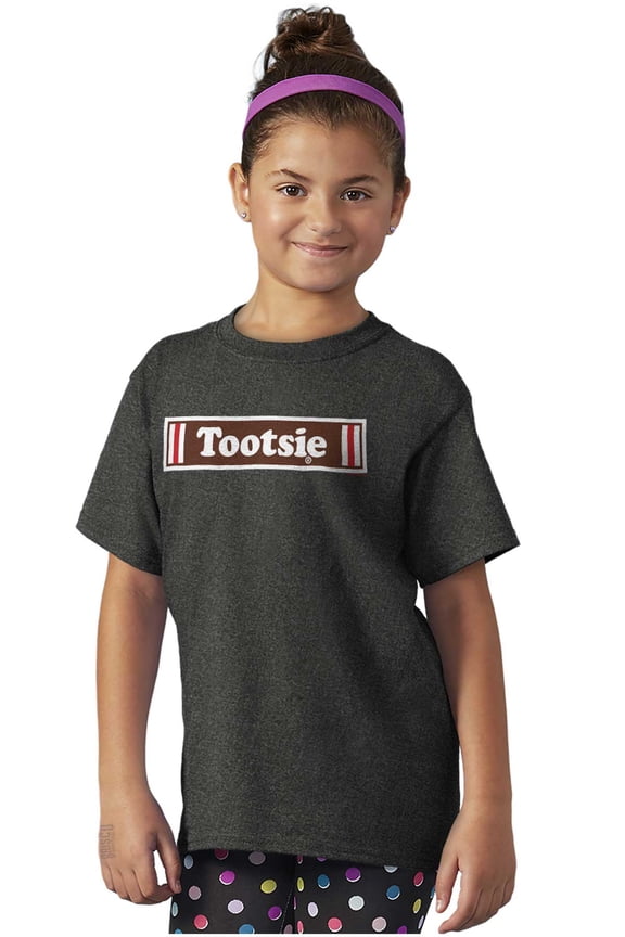 Retro Vintage Candy Logo Tootsie Roll Crewneck T Shirts Boy Girl Teen Brisco Brands XS