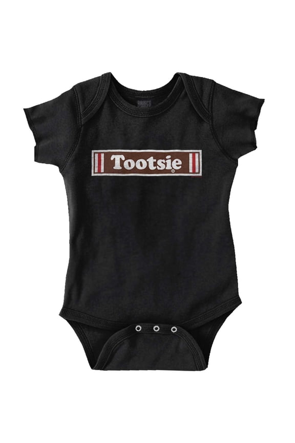 Vintage Logo Retro Tootsie Roll Candy Romper Boys or Girls Infant Baby Brisco Brands 6M