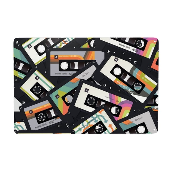 Retro Vintage Cassette Tape Metal Tin Sign Home Kitchen Office Bedroom Cafes Room Wall Decor 8x12 Inch