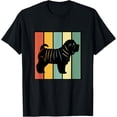 thumbnail image 1 of Retro Vintage Chinese Shar-Pei Breed Dog Lover T-Shirt men and women can wear, black, white, gifts, 1 of 4