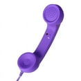 thumbnail image 1 of Retro Vintage Classic Style Corded Phone Handset - Old-school Style Classic POP Handset for , , iPod, and Android Phones Landline Telephone Microphone (Purple), 1 of 2