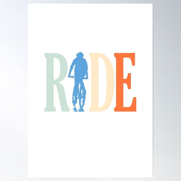 Retro Vintage Cyclist Poster Wall Art, Modern Wall Decor, 8x12 UNFRAMED