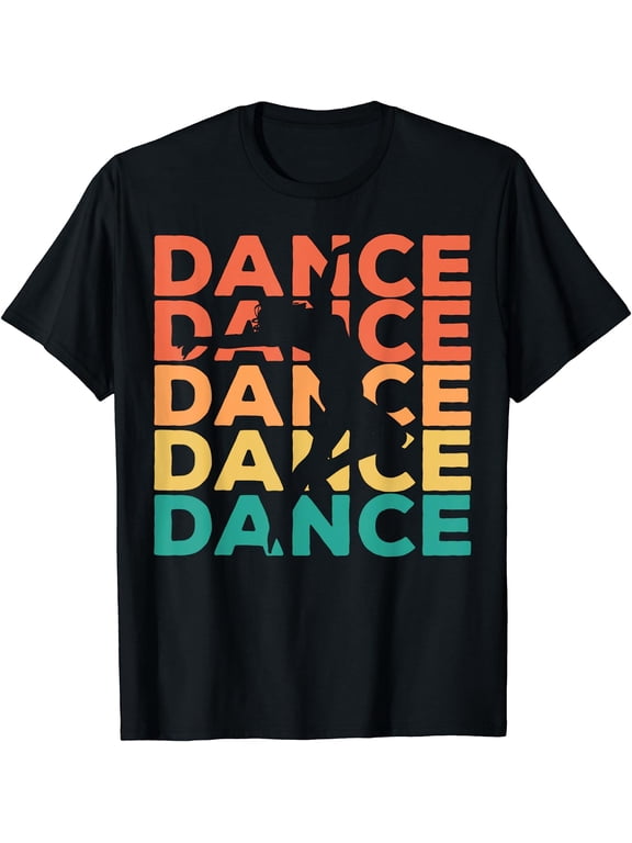 Retro Vintage Dancing Gift For Dancers T-Shirt Black Small