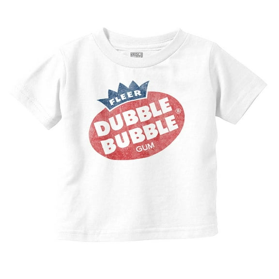 Retro Vintage Dubble Bubble Gum Logo Toddler Boy Girl T Shirt Infant Toddler Brisco Brands 12M