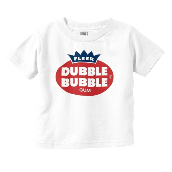 Retro Vintage Dubble Bubble Gum Logo Toddler Boy Girl T Shirt Infant Toddler Brisco Brands 6M