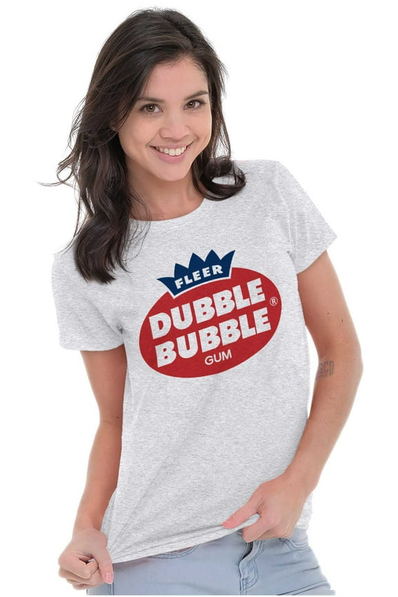 Retro Vintage Dubble Bubble Gum Logo Women's T Shirt Ladies Tee Brisco Brands S