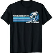 Retro Vintage Family Vacation Honolulu Hawaii Waikiki Beach T-Shirt