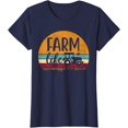 thumbnail image 1 of Retro Vintage Farm Life Farming Tractor Family Farmer Gift T-Shirt, 1 of 2