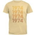 thumbnail image 1 of Retro Vintage Flashback Paralines Birthday 1974 Mens T Shirt Yellow Haze 3X-LG, 1 of 1