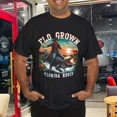 thumbnail image 1 of Retro Vintage Flo Grown Florida Rodeo Animal Ride Costume Fun Unisex T-Shirt up to Size 5XL, 1 of 2