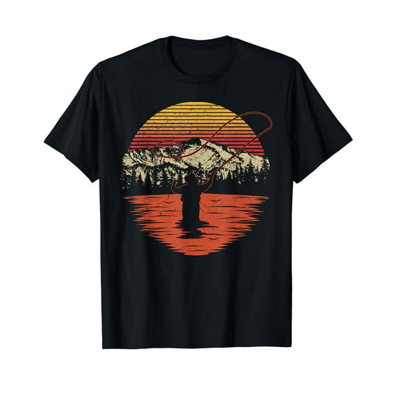Retro Vintage Fly Fishing Shirt - Fly Fisherman T-Shirt