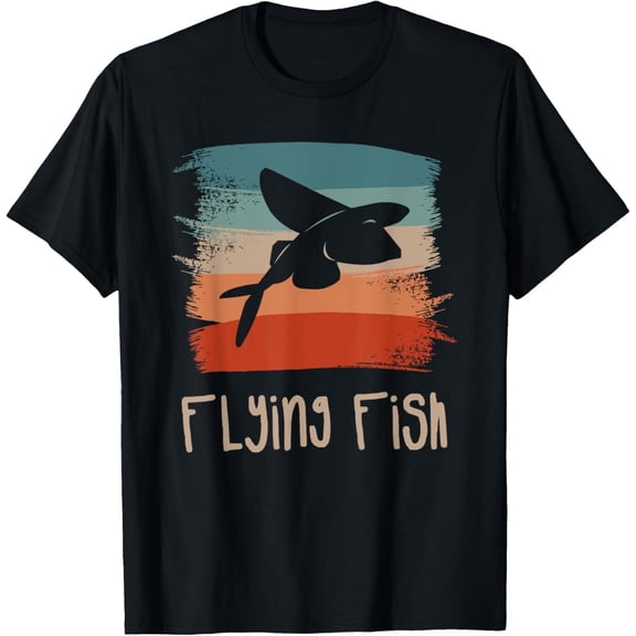Retro Vintage Flying Fish T-Shirt