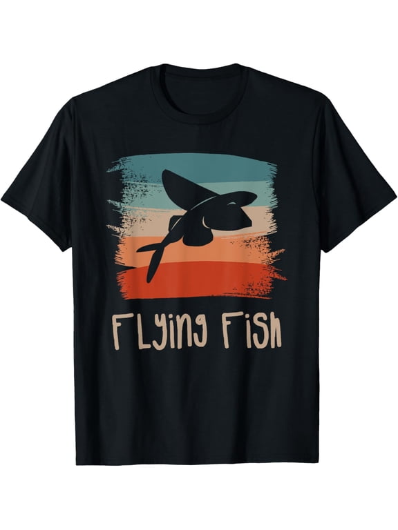Retro Vintage Flying Fish T-Shirt