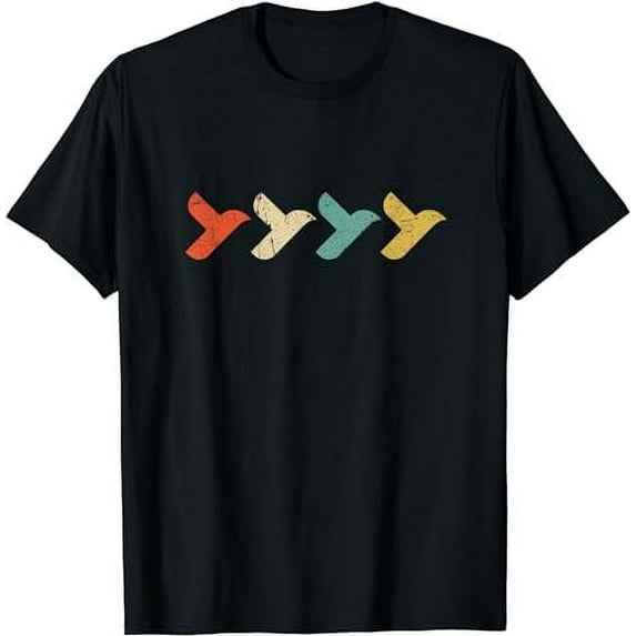 Retro Vintage Flying bird and birdwatching t-shirt