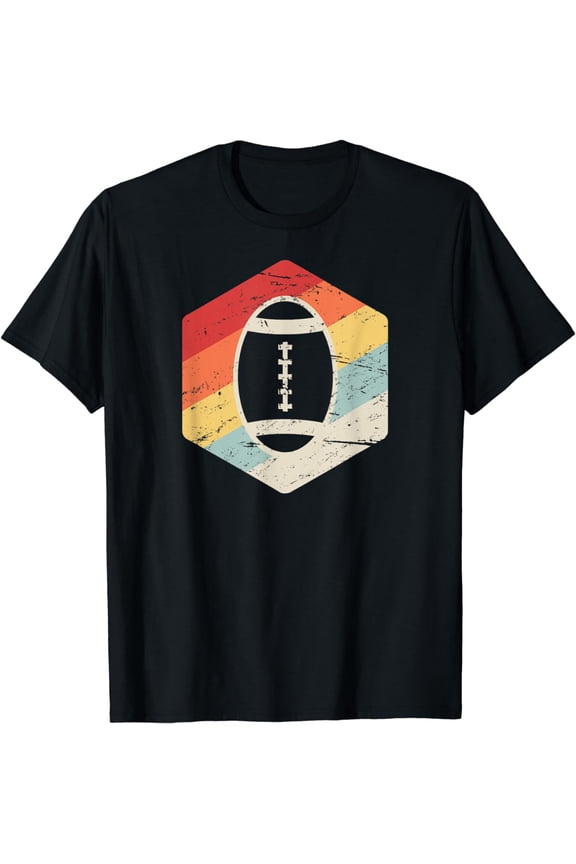 Retro Vintage Foot Ball Gift - College & Highschool Football T-Shirt