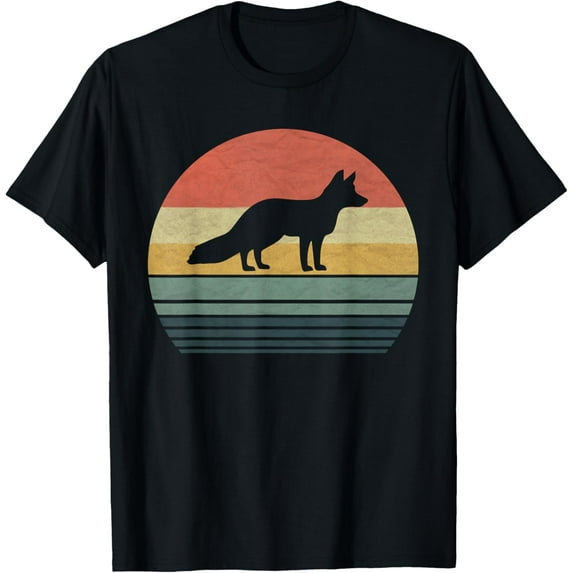 Retro Vintage Fox T-Shirt Gift For Family Love Animals T-Shirt